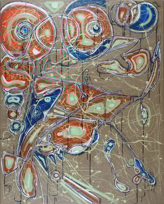 "WIND SISTER~HER BEAUTIFUL MIND"  (60x48)    $7000