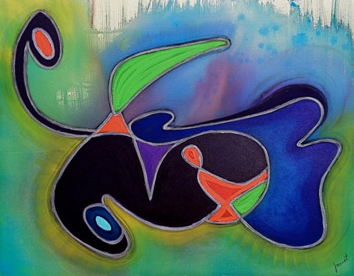 "DANCE THE TIDES"   (34x28)    $2500. SOLD