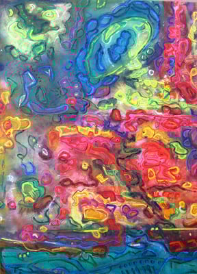 "THE ATMOSPHERE OF ALPENGLOW I"   (32x44)  Exclusively at Wertheim Contemporary  SOLD