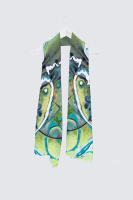 "HEARTSTRINGS" Chiffon Scarf