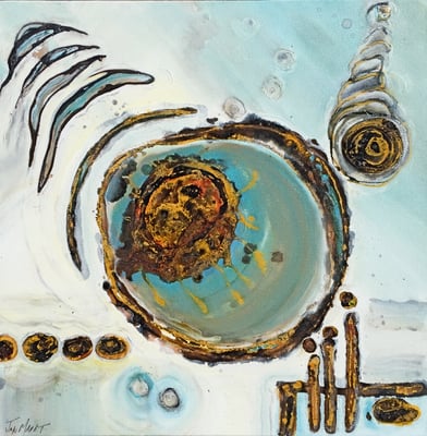 "CALLING ALL ANGELS"  (30x30) Exclusively at A'EO Fine Art, Greensboro NC