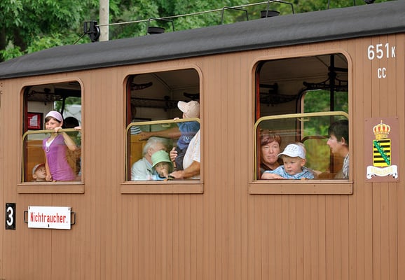 Begeisterung bei Jung und Alt im Sachsenzug. 28.08.2011