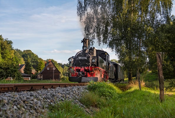 Die traditionelle erste Fahrt am Abend vor dem Fest darf natürlich nicht fehlen. Lohsdorf Richtung Unterehrenberg, 04.09.2020