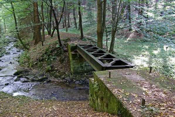 Brücke 4. die letzte bis zum ersten Zielhaltepunkt Schwarzbachtal, 26.09.09
