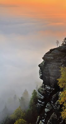 Das Gesicht vom Lilienstein.