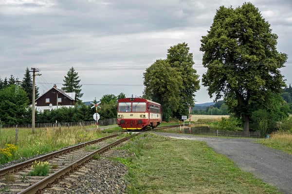 810 668-4 in der Ortslage von Mikulášovice auf dem Weg nach Rumburk, 30.06.18