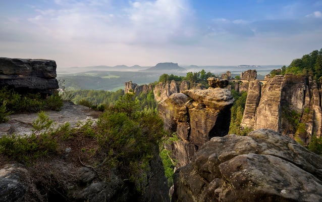 Sonnenaufgang an der Wehlnadel. 