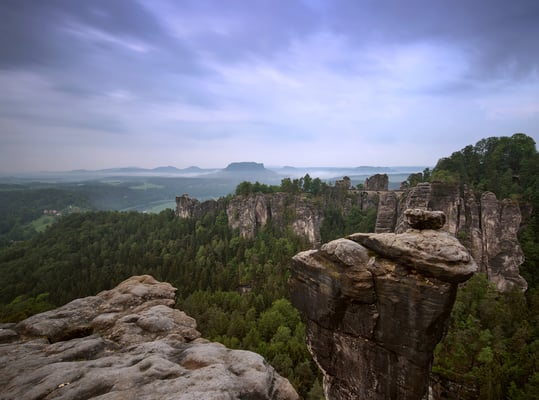 Morgendämmerung an der Wehlnadel. 