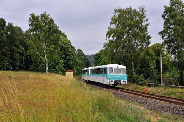 Ferkeltaxi am HP Horni Poustévna.