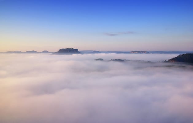 Das Nebeltal. Aufgenommen von der Bastei. 