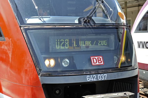 Noch einmal der Blick auf die Zugzielanzeige.