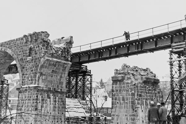 Nach der Sprengung, 1986. 