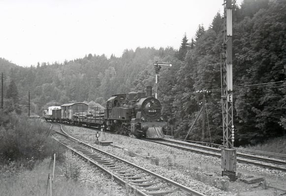 Das hat schon was von Wild-Wild-West... Dampflok 94 1292 mit Güterzug im Westernstil für Filmaufnahmen in Ulbersdorf. 