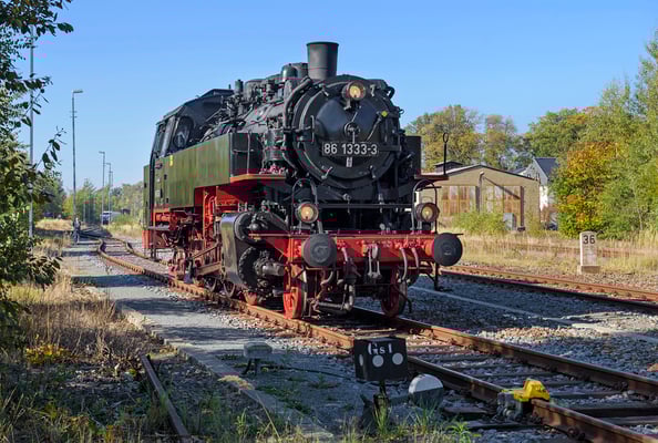 86 1333 verweilte bis zur Rückkehr des Zuges am Nachmittag in Neustadt. 13.10.18