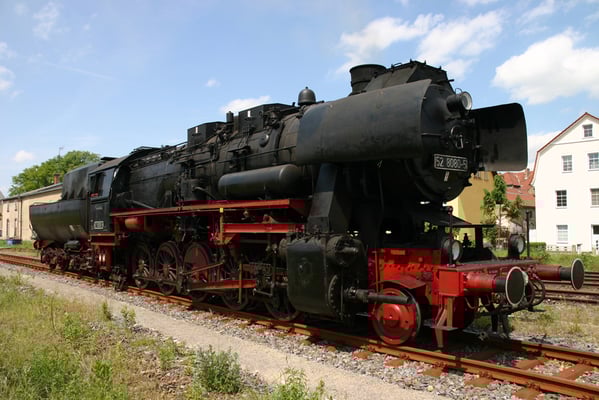 52 8080 beim Rangieren in Höhe des Neustädter Lokschuppens zum Fest 675 Jahre Neustadt in Sachsen, 25.05.08, Foto: Michael Hube