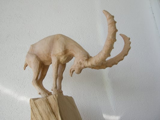 Steinbock Skulptur