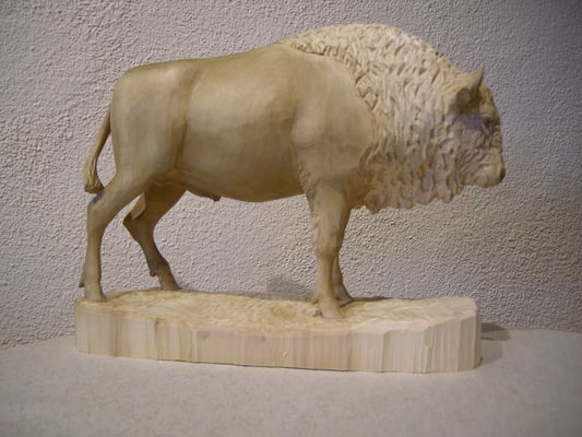 Wisent Holzschnitzkunst Paul Widmer