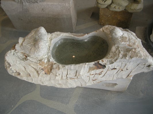 Vogelbad Bildhauer Naturstein