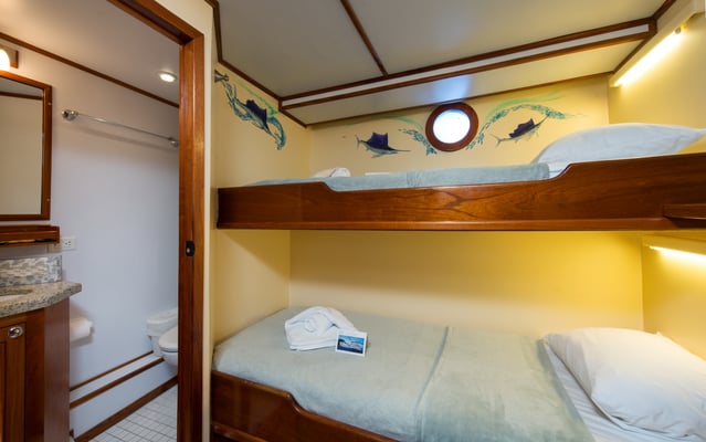 Kabinen des Schiffes Seahunter auf der Kokosinseln, ©Underseahunter Group