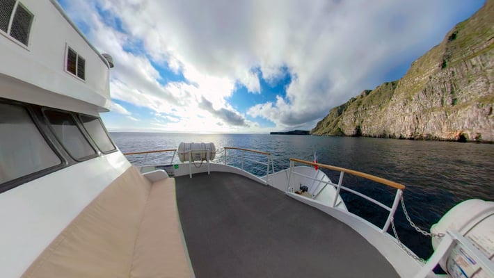 Solarium in the front of the boat Galapagos Dive Expedition