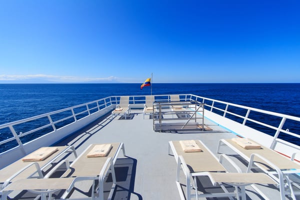 Sundeck of the vessel