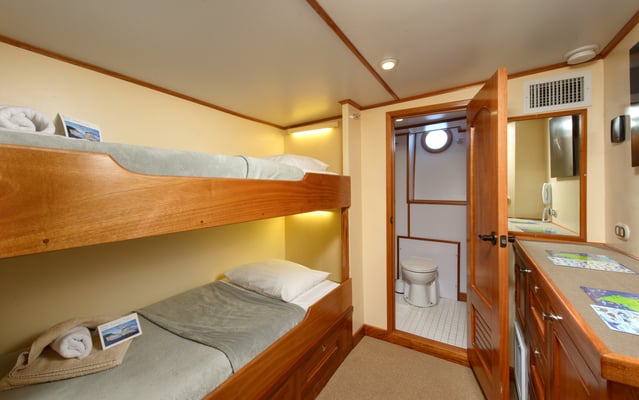 Kabinen des Schiffes Seahunter auf der Kokosinseln, ©Underseahunter Group