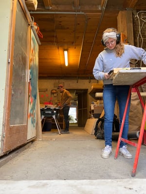 Renovatoinsarbeiten im Winter