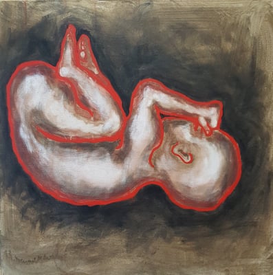 "When the Bough Breaks", 24"x24", Acrylic and Ink , 2018