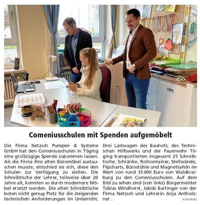 08.12.2023 - Comeniusschulen mit Spenden aufgemöbelt - ovb