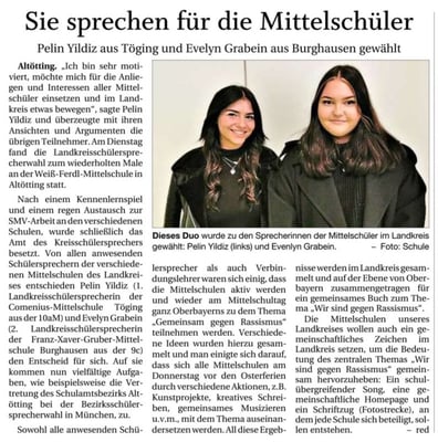 15.10.2021 - Sie sprechen für die Mittelschüler - pnp