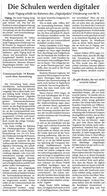 04.09.2020 - Schulen werden digitaler - pnp