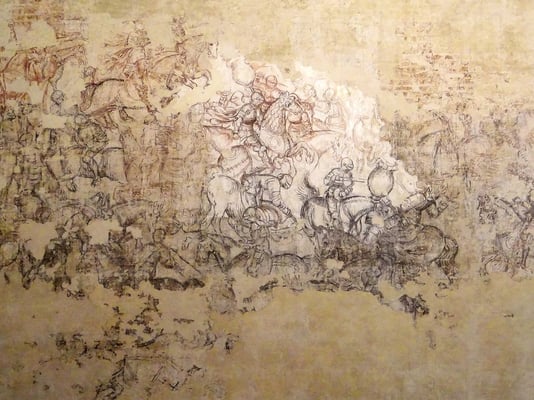 freigelegtes Fries - etwa um 1440 entstanden