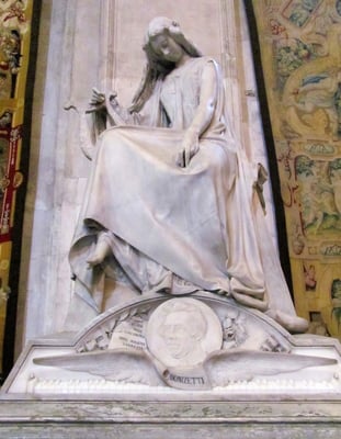 Grabmal von Donizetti in der Kathedrale S. Maria Maggiore