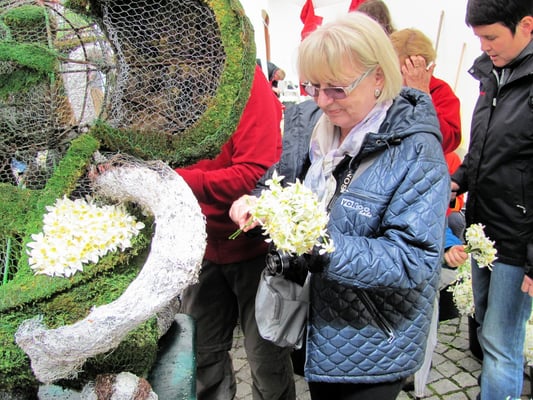 Mithilfe beim Narzissenstecken war natürlich Pflicht