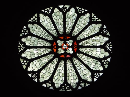 Fensterrose im Dom von Trient