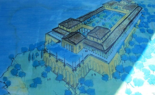 so hat es ausgesehen - die Grotten des Catull