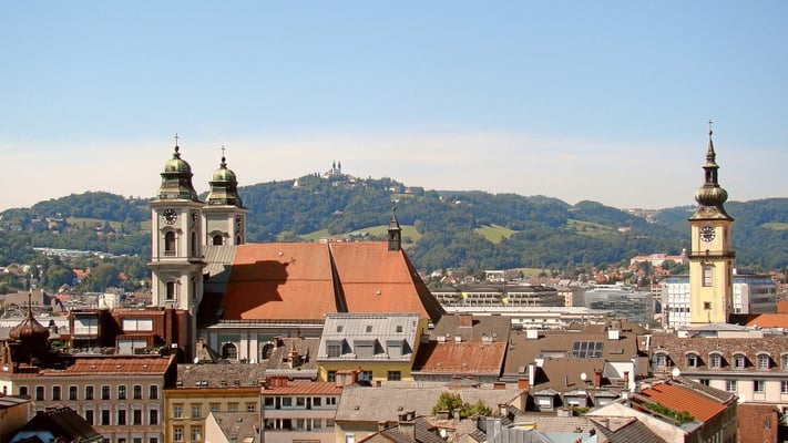 der alte Dom und die Stadtpfarrkirche