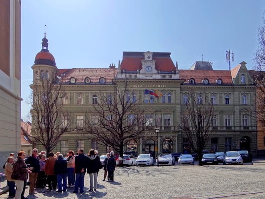 das Neo-Renaissancegebäude der Post aus dem Jahre 1892