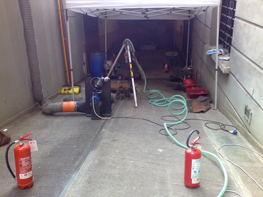 Esempio di sicurezza sul cantiere