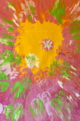 Bild 29: Stern der Fülle, der Frühling, Tempera, 70x100, CHF 880.00