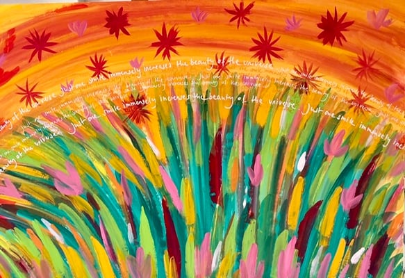 Bild 20: Die Erde, die Strahlende, Tempera, 70x100, CHF 1260.00