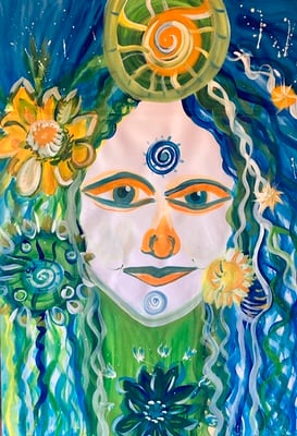 Bild 28:  Elfen, Engel und Feen 1, Tempera, 70x100, CHF 880.00