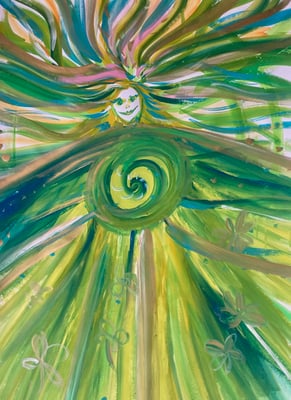 Bild 146: Hüterinnen-Archetypen_07_Heilerin, Tempera, 35x70