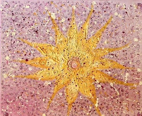 Bild 10: Die Sonne, Mischtechnik, 100x120, 5400.00