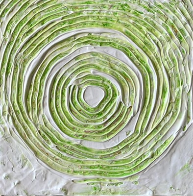 Bild 52: Lose Formen 2, Mischtechniken, 20x20, CHF 280.00