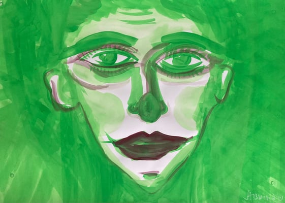 Bild 150: Hüterinnen-Archetypen_03_ Sage_Weise, Tempera, 35x70