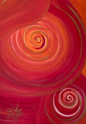 Bild 30: Stern der Fülle - die Aktivierung, Tempera, 70x100, CHF 1260.00