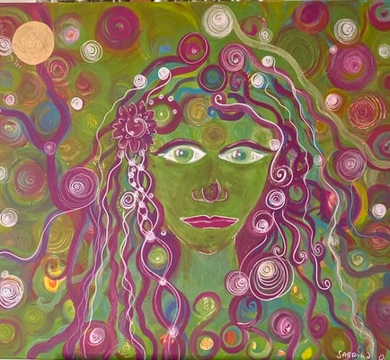 Bild 21: Elfen & Feen 1, Mischtechnik, 70x80, CHF 1260.00