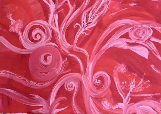 Bild 41: Kraftvolle Yin-Power 3, Tempera, 70x100, CHF 1800.00