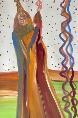 Bild 145: Hüterinnen-Archetypen_08_Liebende, Tempera, 35x70